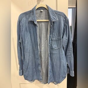Old Navy Women's Denim Button Down Shirt